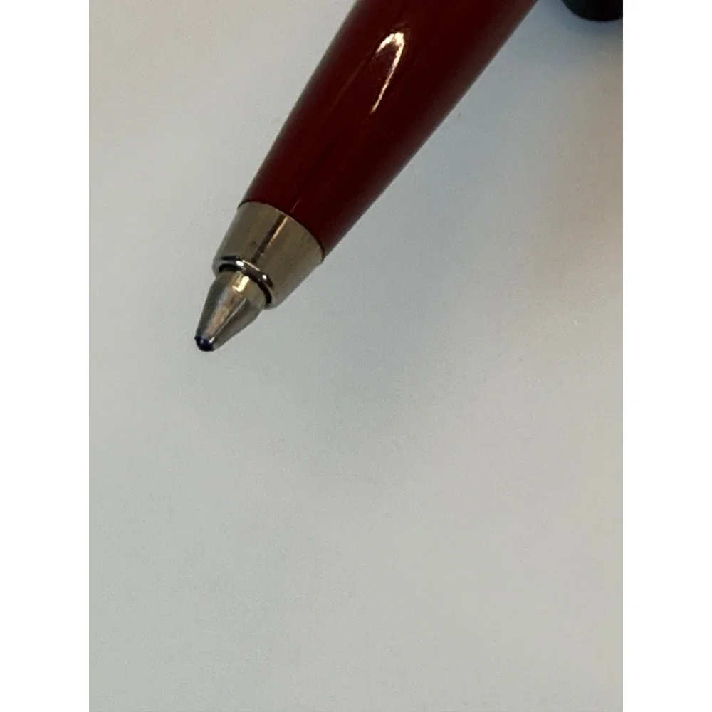 VTG Parker Jotter Ballpoint Pen Burgundy Silver The Folio Society‎ 1947 Logo